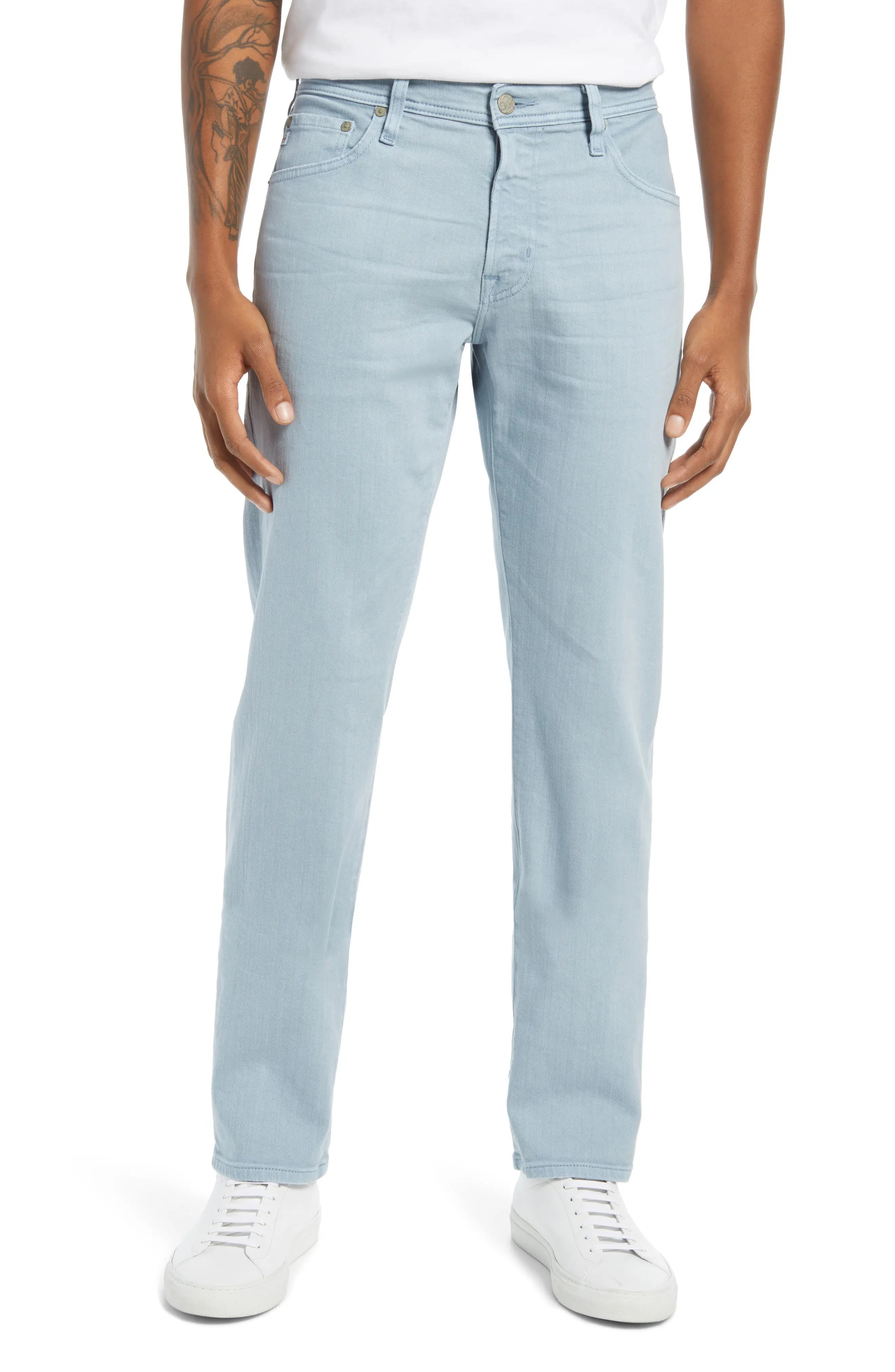 Chalet Ultra Pale Blue Tellis Modern Slim Fit Denim AG Jeans