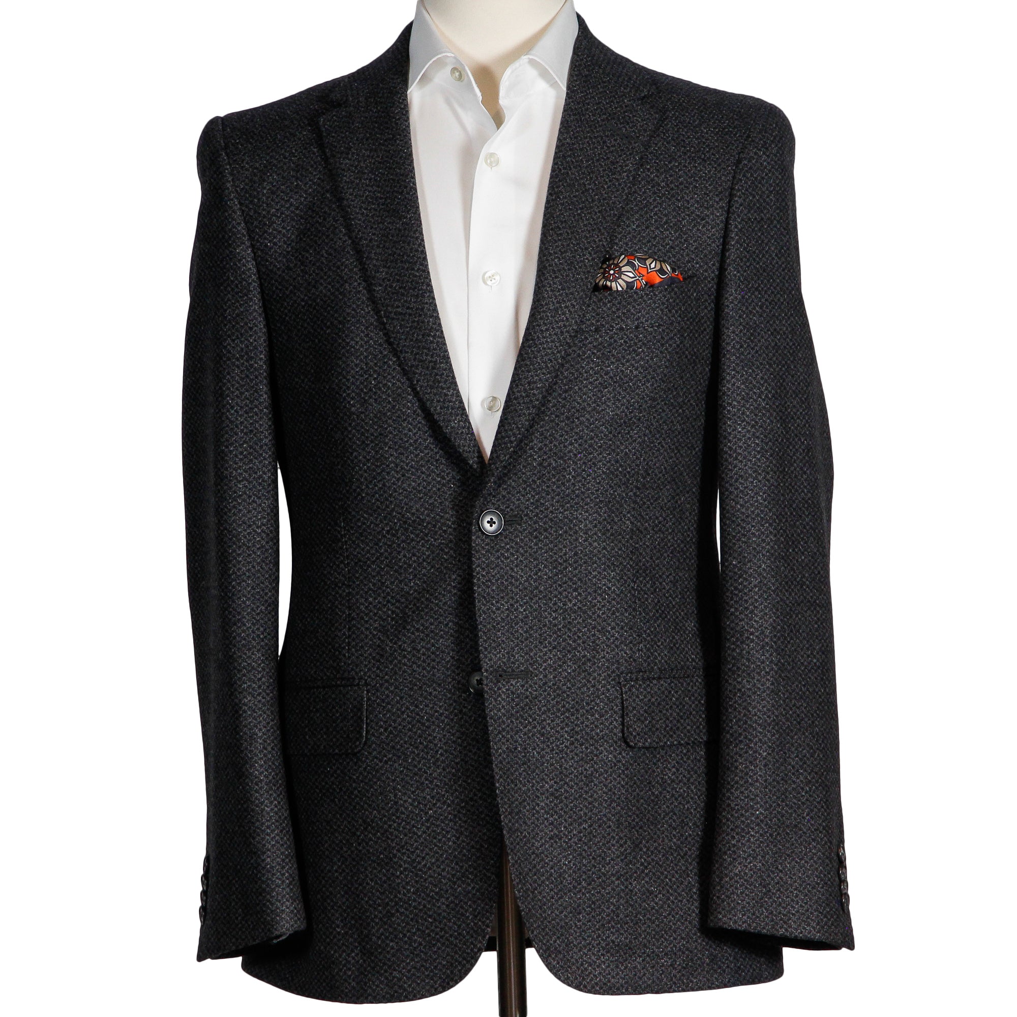 Charcoal Tweed Contemporary Fit Sport Coat