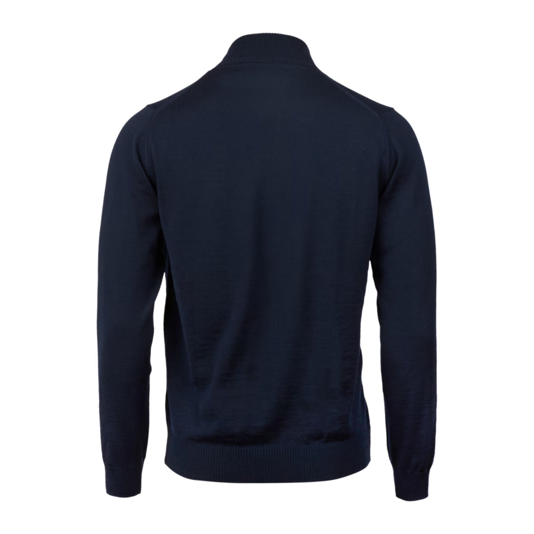 Zachary Prell Navy Blue 100% Merino Wool Full Zip 2024 Sweater