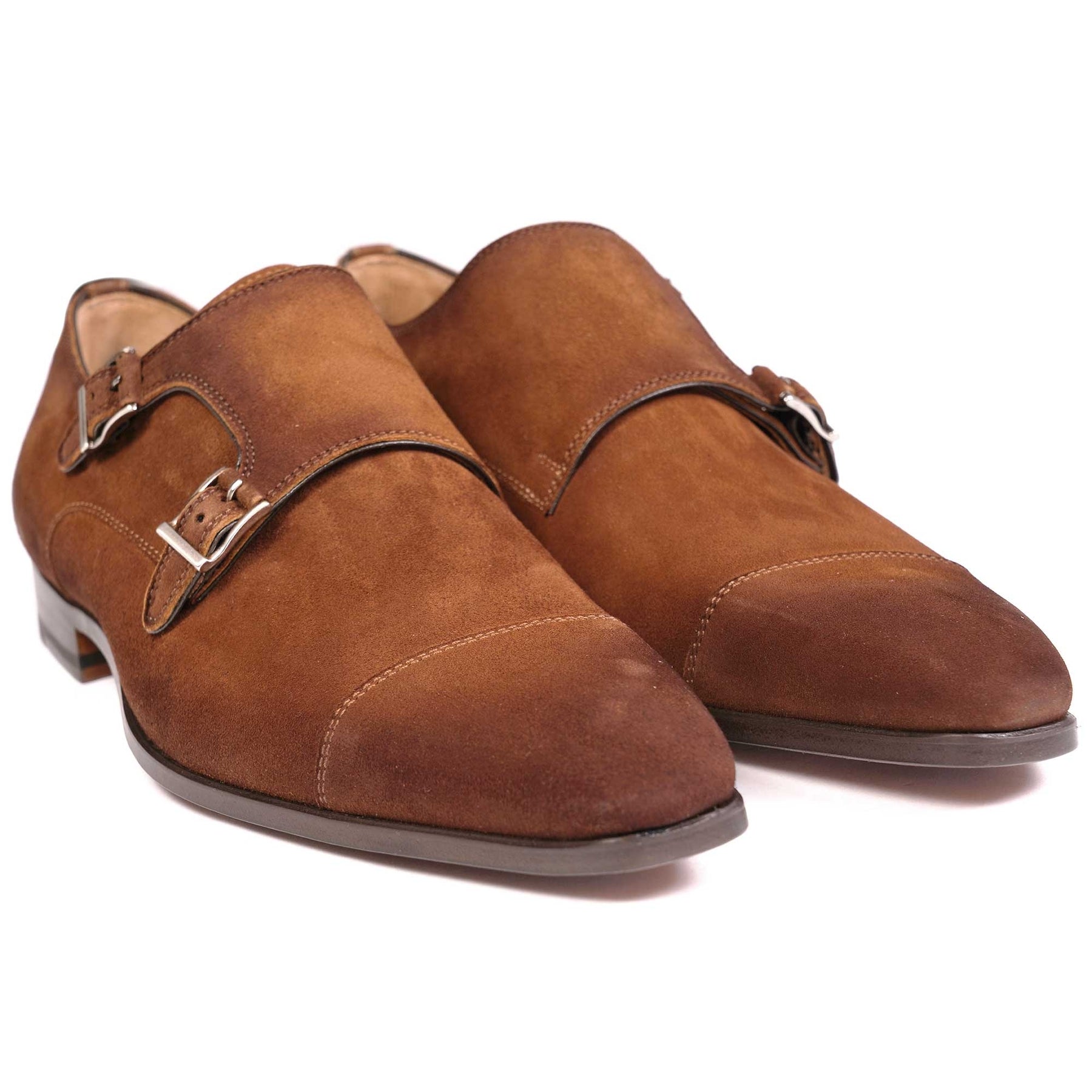 Magnanni monk strap hot sale cognac