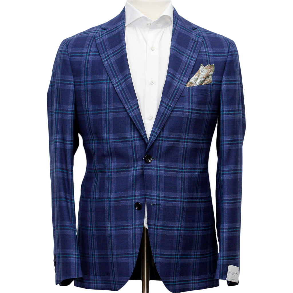 Navy check 2025 sport coat