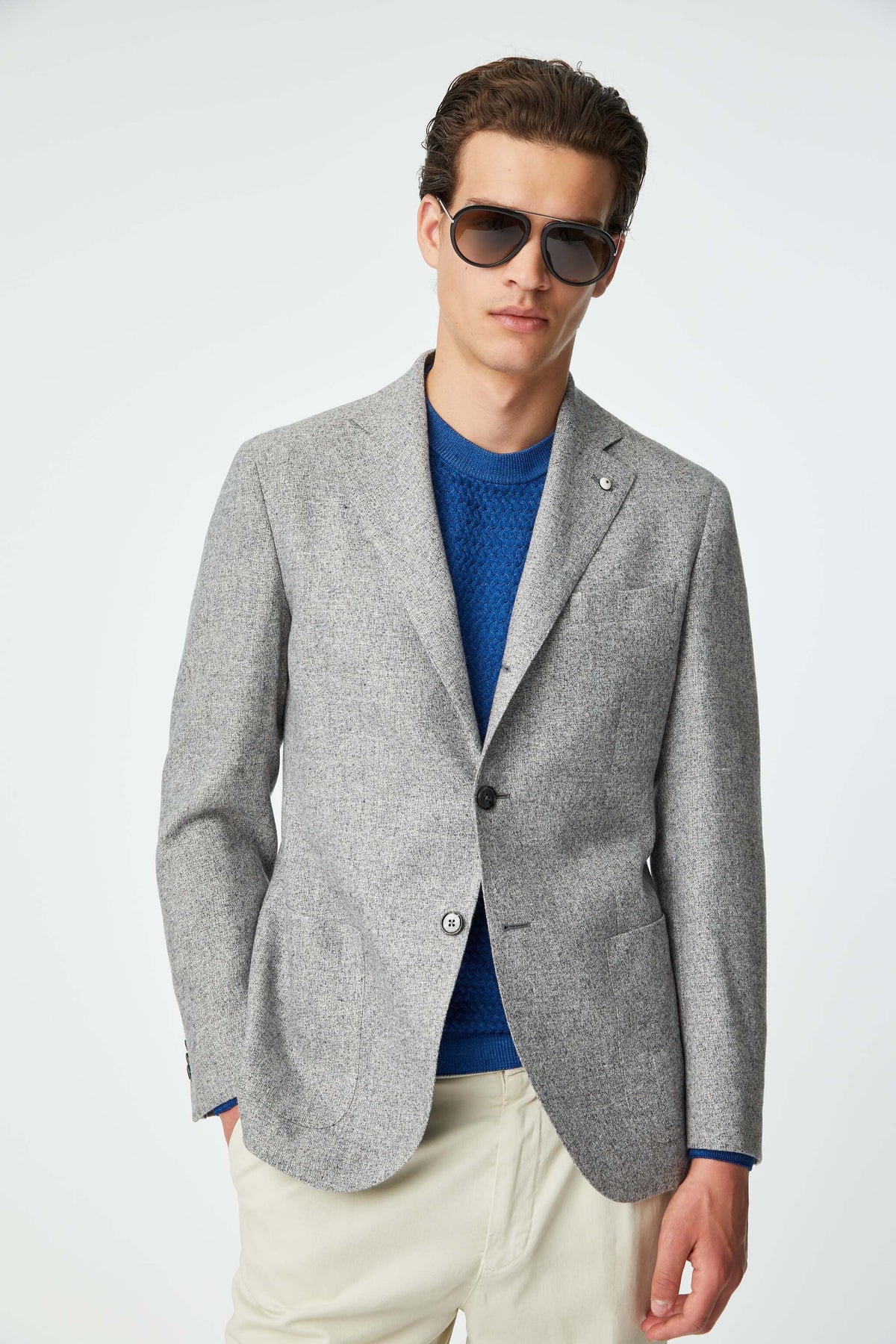 Gray Alpaca Dandy Sport Jacket - L.B.M. 1911