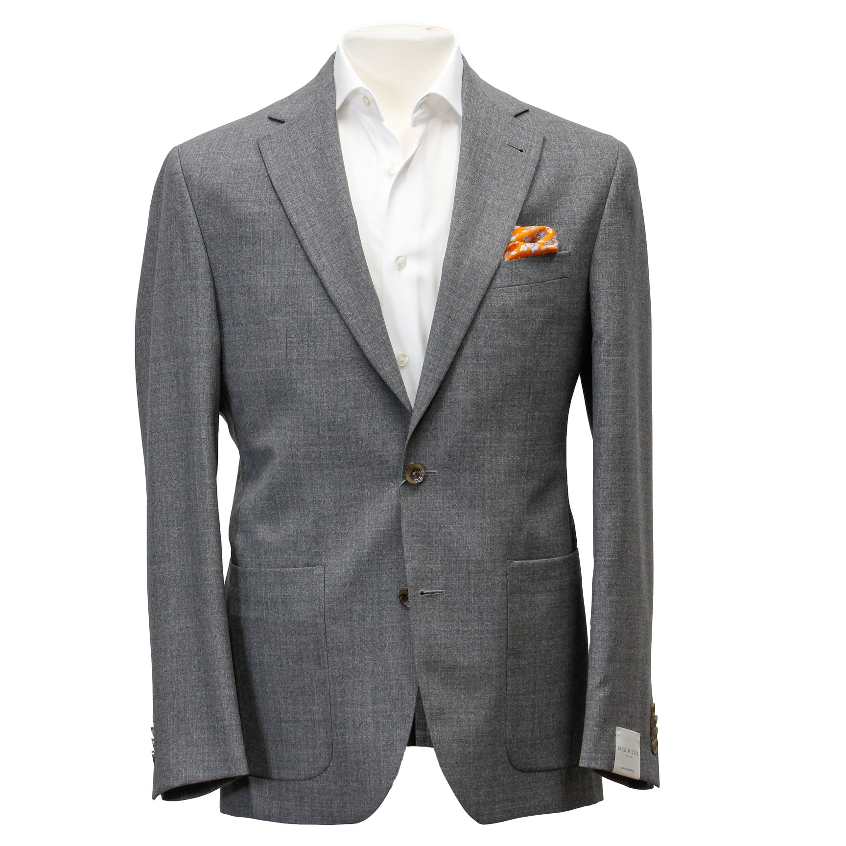 Jack Victor Gray Modern Fit Unconstructed Suit – Boutique Jacques ...